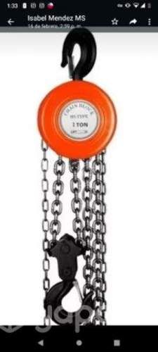 Tecle cadena manual 1 tonelada 3 metros forzado