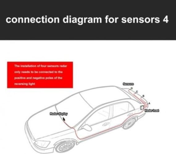 Sistema Sensore De Retroceso Distancia Alarma