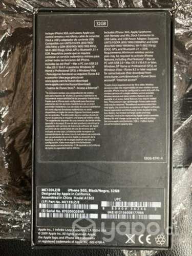 Caja IPhone 3GS original