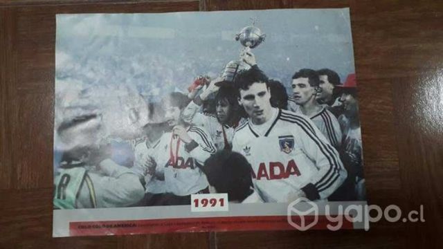 Colo colo Lamina 1991el mercurio oríginal siglo XX