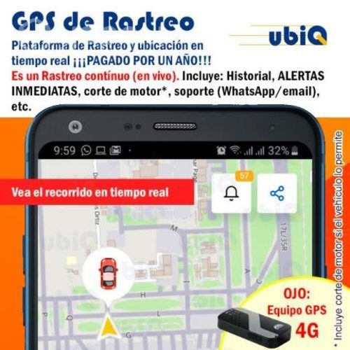 GPS PAGADO UN AÑO con Instalación y corte de motor