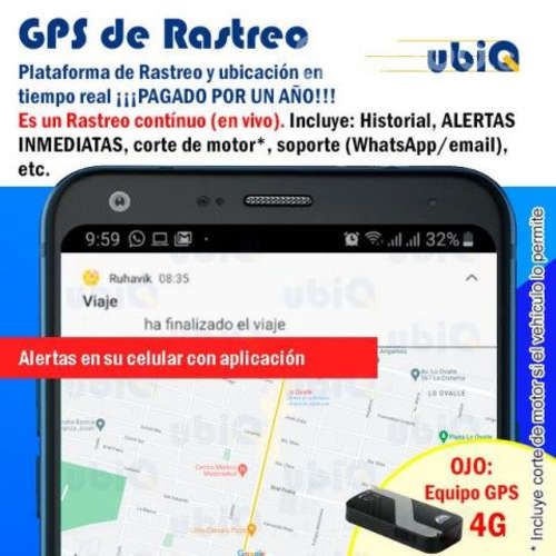 GPS PAGADO UN AÑO con Instalación y corte de motor