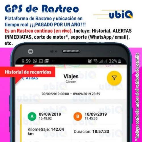 GPS PAGADO UN AÑO con Instalación y corte de motor