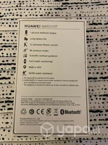 Reloj Huawei Watch Fit Nuevo