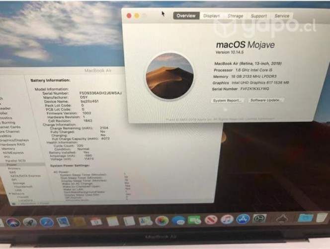 MacBook Air 2019 16 GB RAM