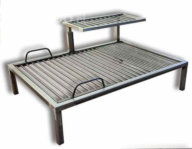 Churrasquera en acero inoxidable parrillas fijas