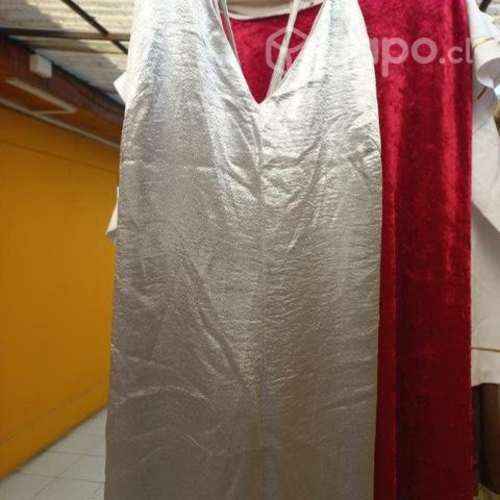 Vestido de fiesta gris perla talla S/M