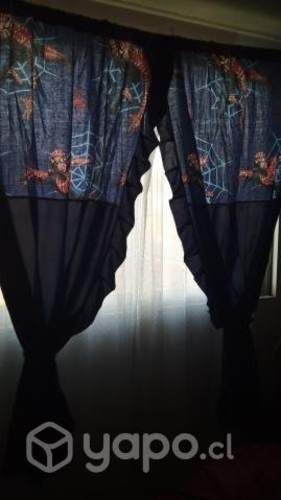 Cortina spider man niño