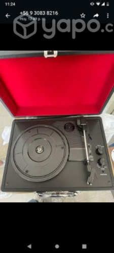 Toca discos retro con altavoz y blueetoth*