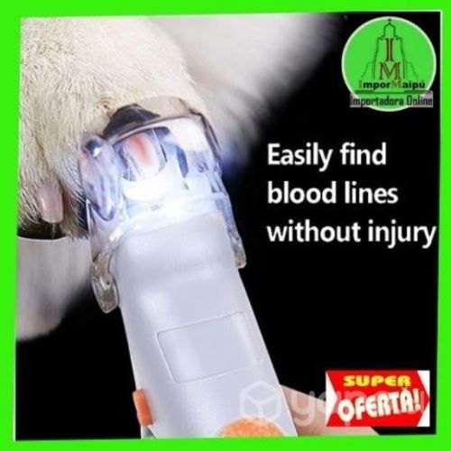 Cortauñas para mascotas con luz led perros y gatos