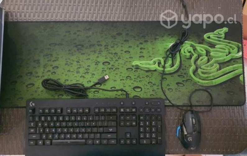 Combo gamer usado Mouse / Pad / Teclado Logitech