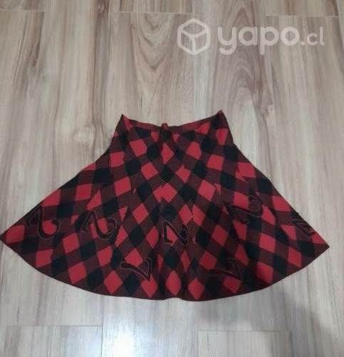 Hermosa falda cuadrillé