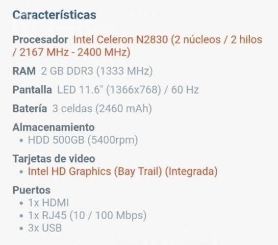 Acer Aspire E3-111-C5LR (USADO) MUY BUEN ESTADO