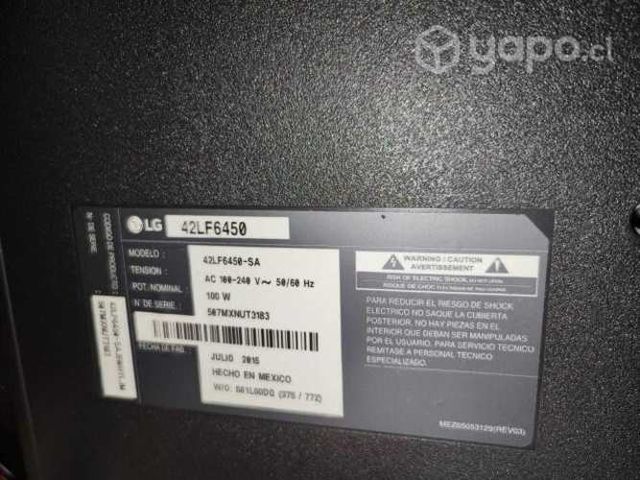 Smart tv / marca lg / 43" modelo 42lf6450