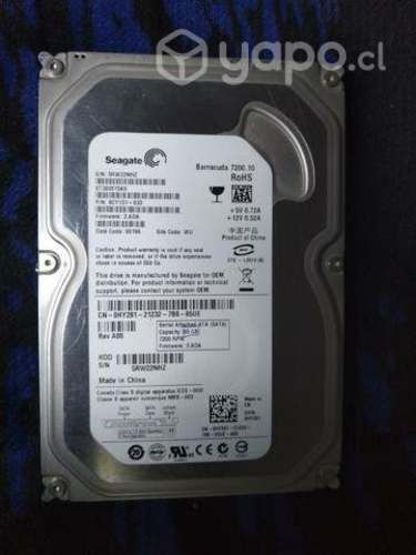 Discos HDD de 320gb y 80gb
