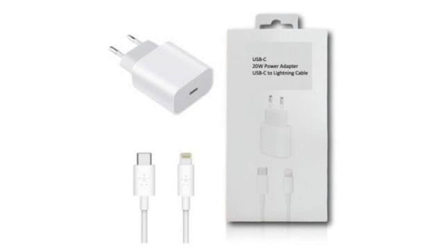 Cargador Para iPhone 20w Cable Usb-c A Lightning