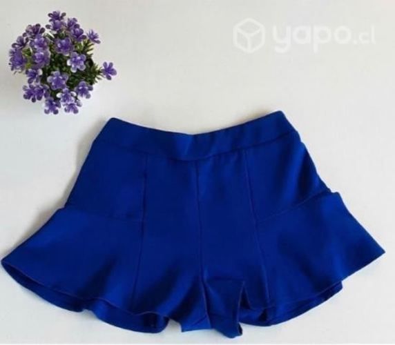 Short falsa azul