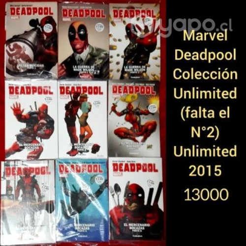 Marvel Unlimited Colección Deadpool (Falta el N°2)