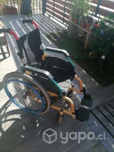 Silla de ruedas de aluminio