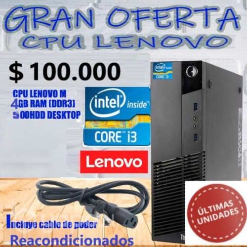 CPU LENOVO SERIE M INTEL i3
