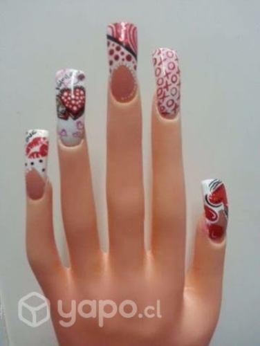 Set De Mano Y 10 Deditos De Practica Para Uñas Acr