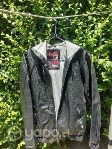 Chaqueta index eco cuero negro
