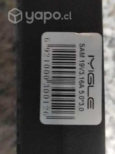 Cargador alternativo de notebook samsung np270e4e