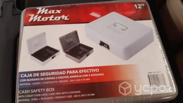 Caja de seguridad para efectivo