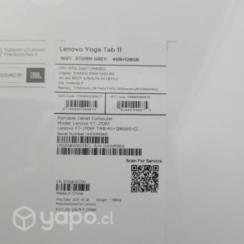 Tablet lenovo yoga 11