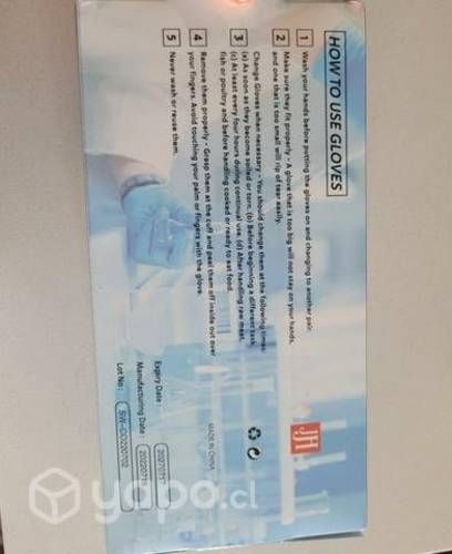 Guantes Vinilo Jwonder, talla M caja 100 unidades