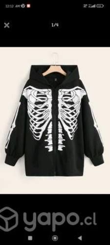 Poleron esqueleto 4xl