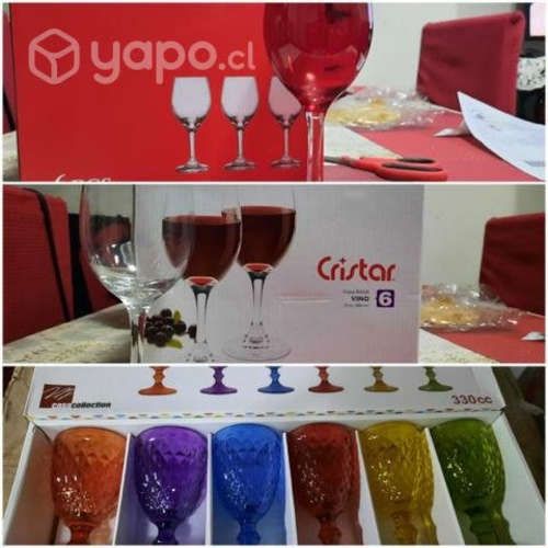 A la venta articulos de vidrio y plastico