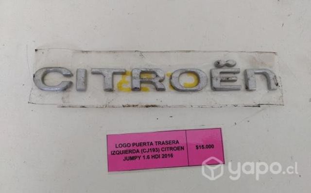 Logo Puerta Trasera Izquierda Citroen Jumpy