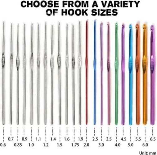 Set Crochet 100 Pcs Accesorios Ganchillo En Estuch