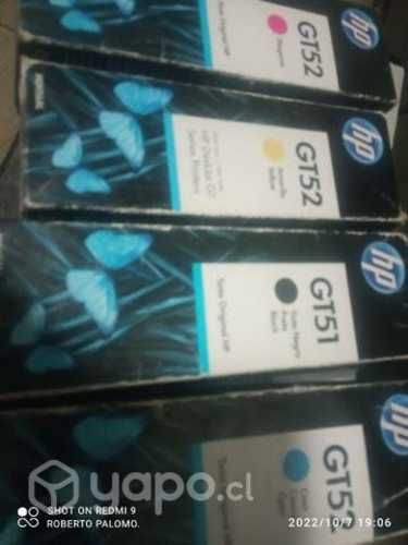 Packs de tintas HP gt51 colores originales