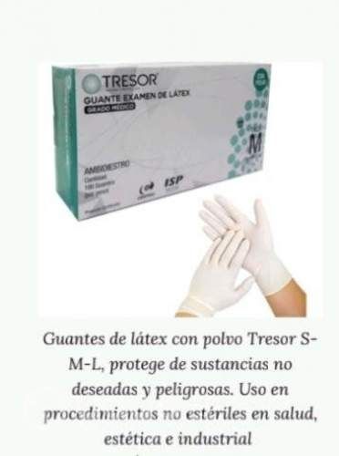 Guantes Tresor caja de 100 unidades
