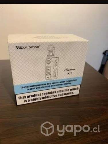 Vaporizador Vapor Storm Puma 200w sin nicot+pilas+