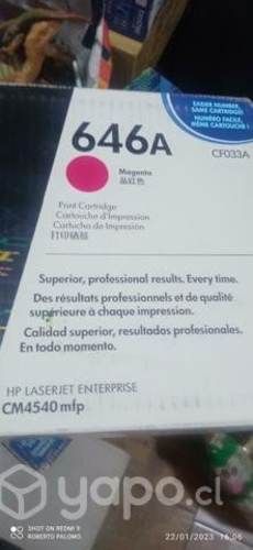 Toner HP 646a magenta original de alta