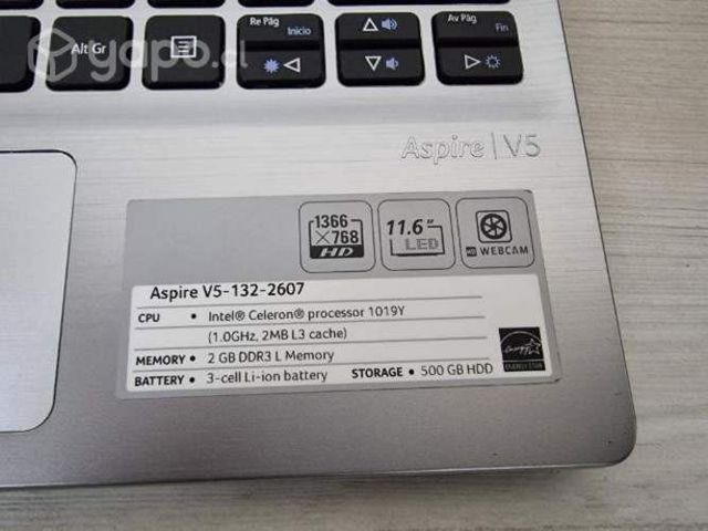 Portátil Acer aspire