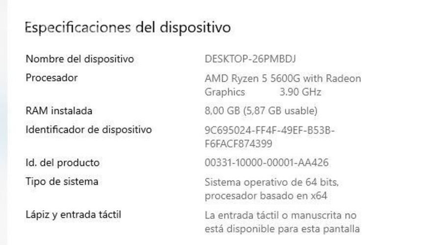 Pc gamer ryzen 5600g