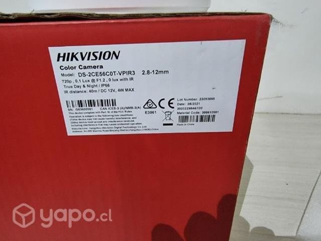 Camara domo hikvision