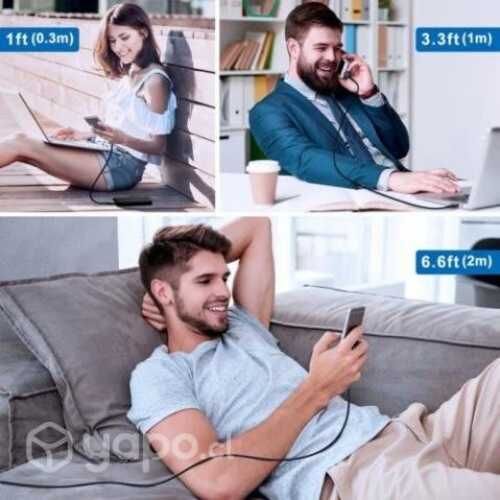 Cable Carga Rápida Celular 5.1 A USB a Tipo C 1 mt