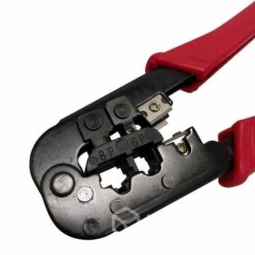 Crimpeadora rj45, rj11, rj12, metalica. roja