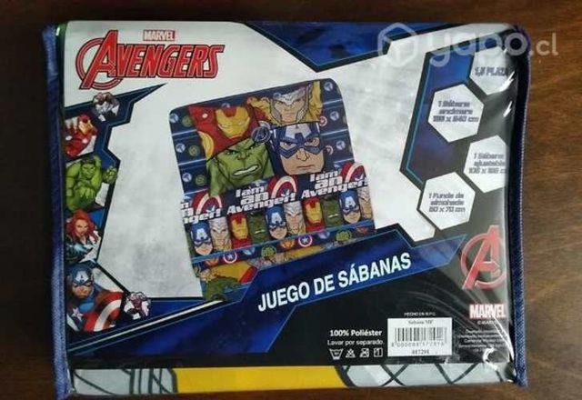 Juego de sábanas nuevas Avengers