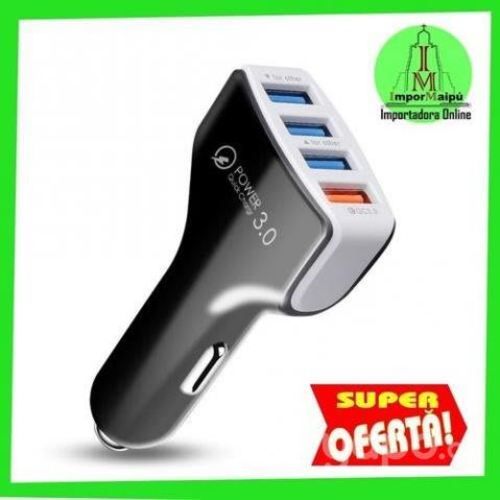 Cargador De Celular Auto 4 USB 3.1 A Carga Rapida
