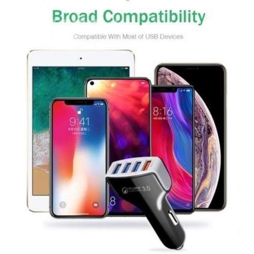 Cargador De Celular Auto 4 USB 3.1 A Carga Rapida