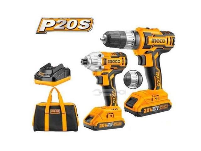 Combo Llave De Impacto + Taladro In. 20v Ingco