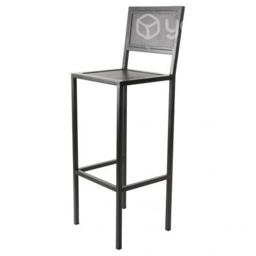 Mueble De Terraza Piso Bar Cuadrado De Fierro