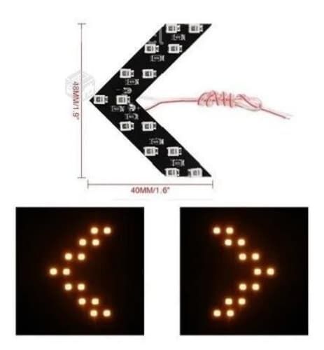 2 Luces Led Intermitentes Para Espejos Retrovisor