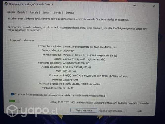 Asus rog strix g531gt gamer